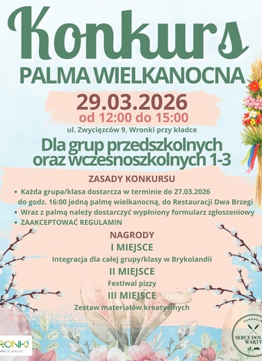 Kiermasz wielkanocny 2026, kiermasz, rękodzieło, Wronki